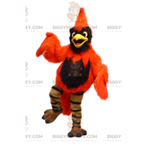 Orange and Black Eagle BIGGYMONKEY™ Mascot Costume. phoenix