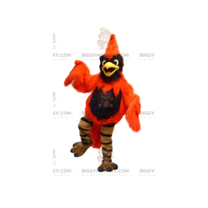 Costume de mascotte BIGGYMONKEY™ d'aigle orange et noir.