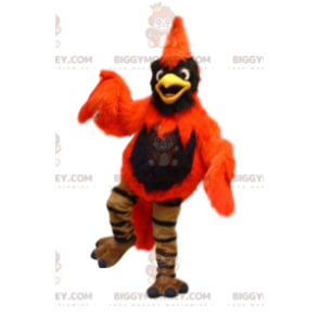 Orange and Black Eagle BIGGYMONKEY™ Mascot Costume. phoenix