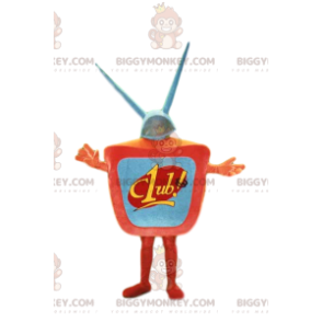 Pomarańczowa antena telewizyjna Kostium maskotki BIGGYMONKEY™.