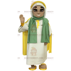 Traje de mascote de mulher tuaregue BIGGYMONKEY™ com lindo