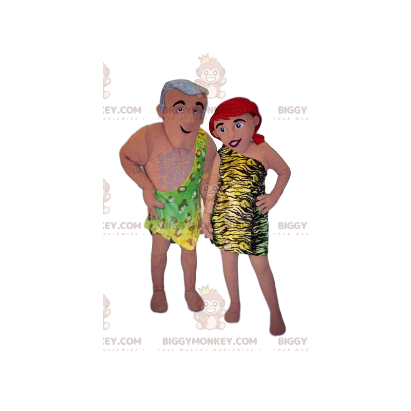 Two ascots of prehistoric woman and man - Biggymonkey.com