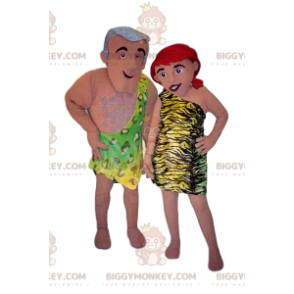 Two ascots of prehistoric woman and man - Biggymonkey.com