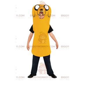 Yellow Dog BIGGYMONKEY™ Mascot Costume. yellow dog costume -