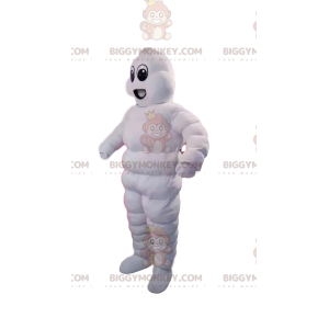 Costume de mascotte BIGGYMONKEY™ de bonhomme blanc gonflable -