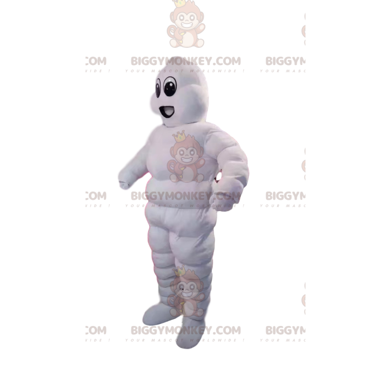 BIGGYMONKEY™ Costume da mascotte gonfiabile da uomo bianco -