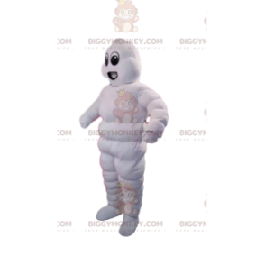 BIGGYMONKEY™ Costume da mascotte gonfiabile da uomo bianco -