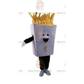 BIGGYMONKEY™ Mascottekostuum met frietbakje. Frieten Dienblad