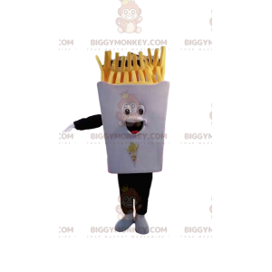 BIGGYMONKEY™ Fries Tray -maskottiasu. Ranskanperunatarjotin asu