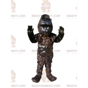 Traje de mascote de gorila preto BIGGYMONKEY™. Traje de Gorila