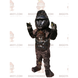 Disfraz de mascota de gorila negro BIGGYMONKEY™. Disfraz de