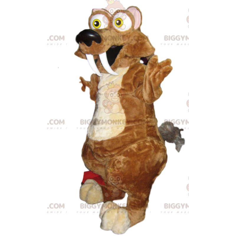 BIGGYMONKEY™ Maskottchenkostüm von Scrat the Ice Age