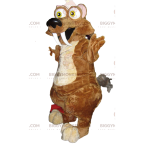 BIGGYMONKEY™ maskotdräkt av Scrat the Ice Age Squirrel -