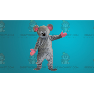 Costume de mascotte BIGGYMONKEY™ de souris grise et rose -