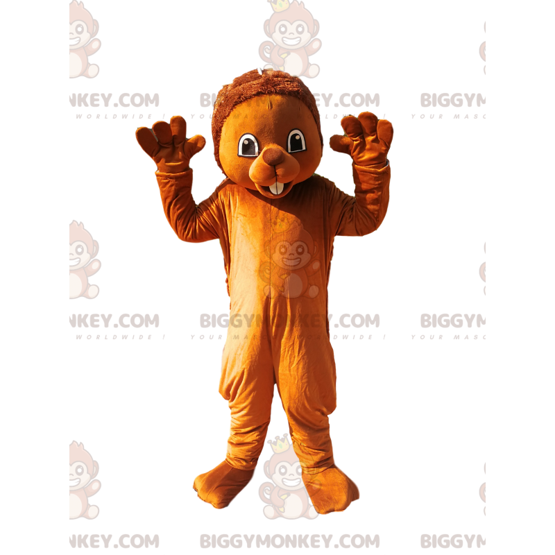 Brązowy kostium maskotki jeżozwierz BIGGYMONKEY™. kostium