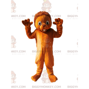 Bruin varken BIGGYMONKEY™ mascottekostuum. stekelvarken kostuum