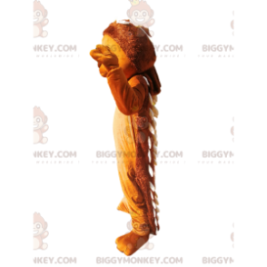 Traje de mascote de porco-espinho marrom BIGGYMONKEY™. fantasia