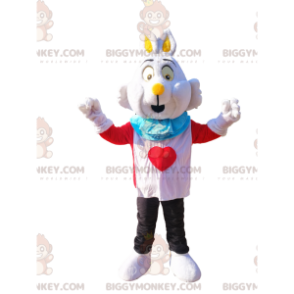 Traje de mascote de coelho BIGGYMONKEY™ de Alice no País das