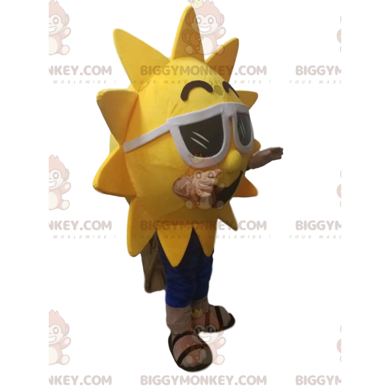 Costume da mascotte Sun BIGGYMONKEY™ con...occhiali da sole. -