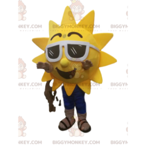 Costume de mascotte BIGGYMONKEY™ de soleil avec des...lunettes