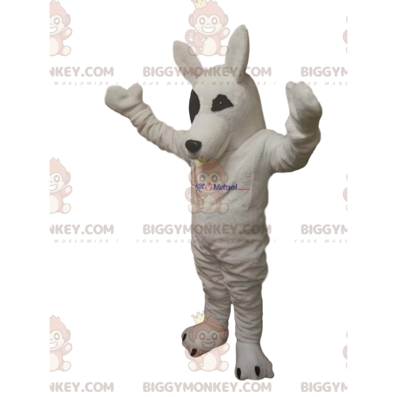 White Wolf BIGGYMONKEY™ Mascot Costume. white wolf costume –