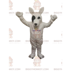 Costume da mascotte BIGGYMONKEY™ lupo bianco. costume da lupo