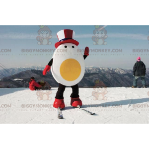 Disfraz de mascota de huevo gigante BIGGYMONKEY™ con sombrero