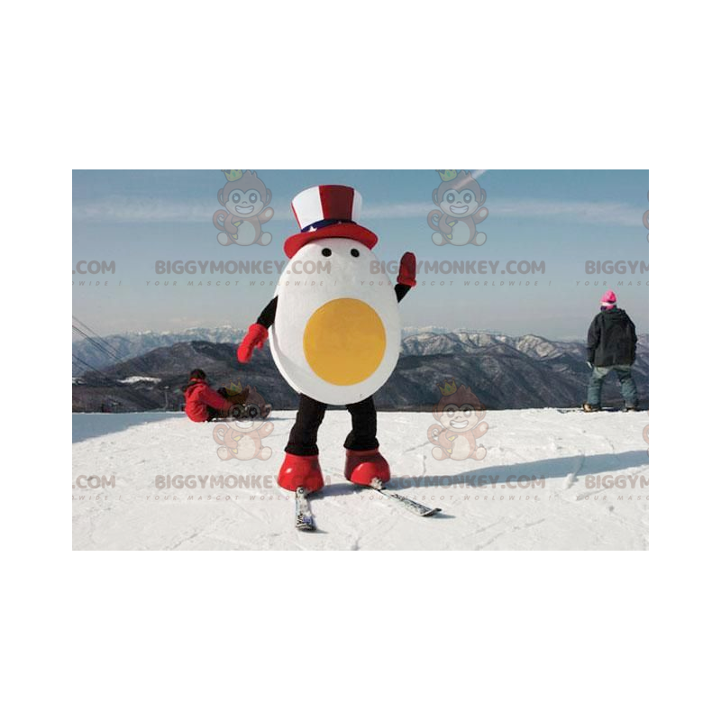 Giant Egg BIGGYMONKEY™ Mascot Costume with Republican Hat -