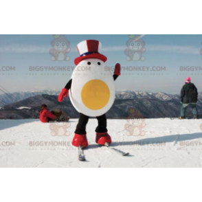 Costume de mascotte BIGGYMONKEY™ d'œuf géant avec un chapeau