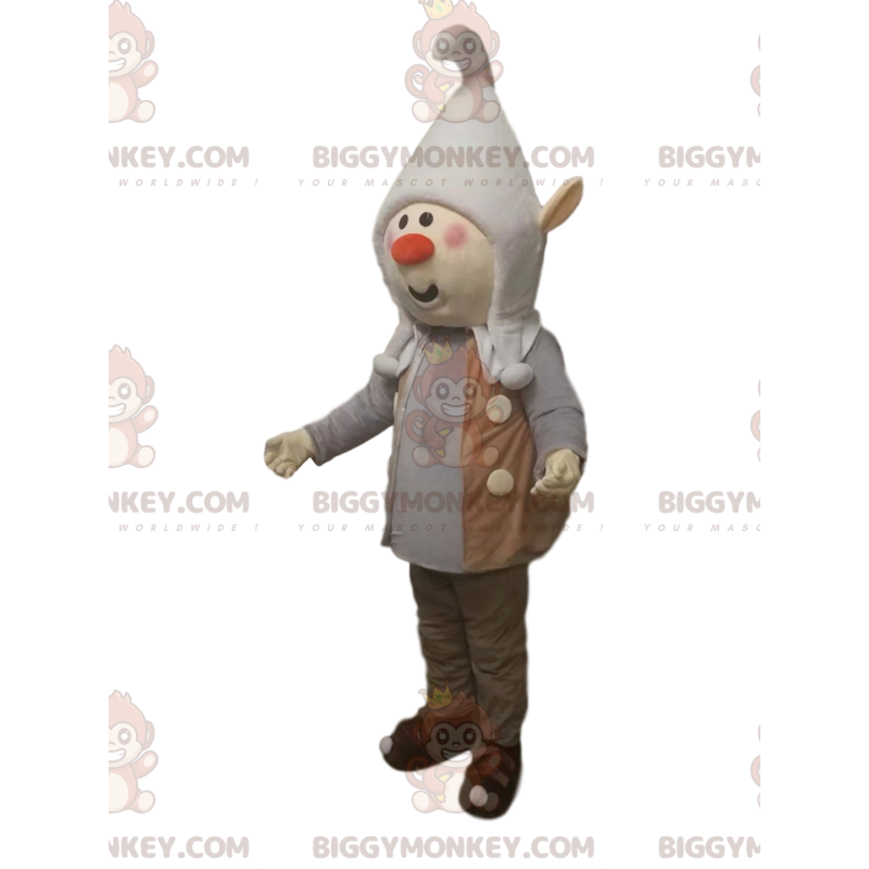 Costume de mascotte BIGGYMONKEY™ de lutin avec un bonnet