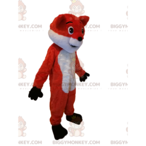 Orange and White Fox BIGGYMONKEY™ Mascot Costume. fox costume –