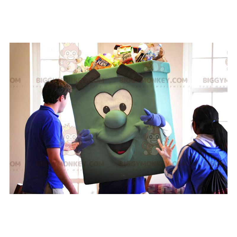 Costume da mascotte Giant Green Bin BIGGYMONKEY™ - Riciclaggio