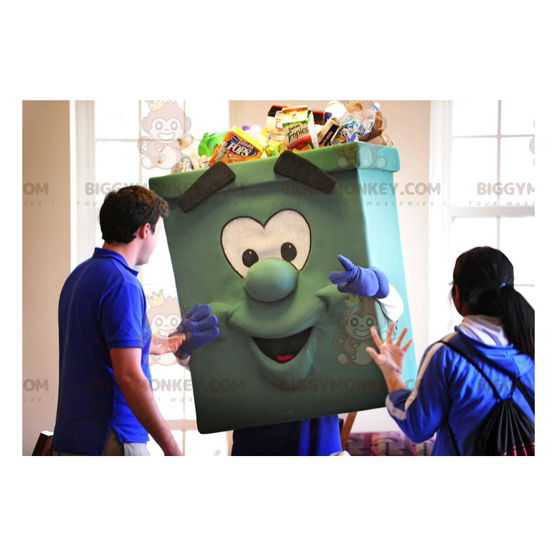 Kostým maskota Giant Green Bin BIGGYMONKEY™ – Recyklace kostýmu