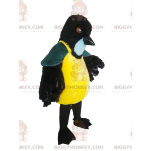 Traje de mascote BIGGYMONKEY™ de pássaro colorido e majestoso.