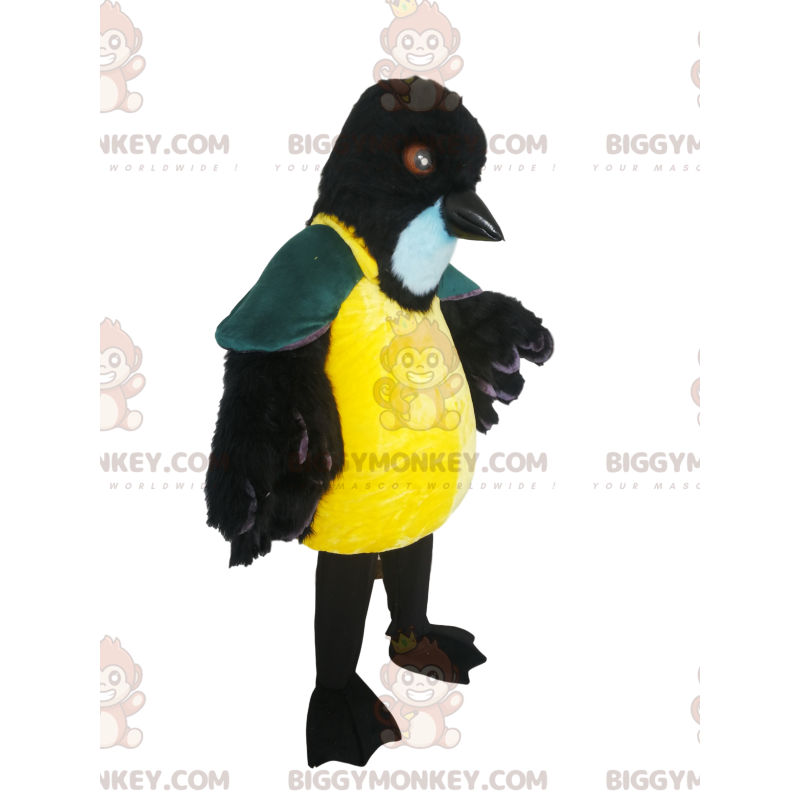 BIGGYMONKEY™ costume mascotte di uccello colorato e maestoso.