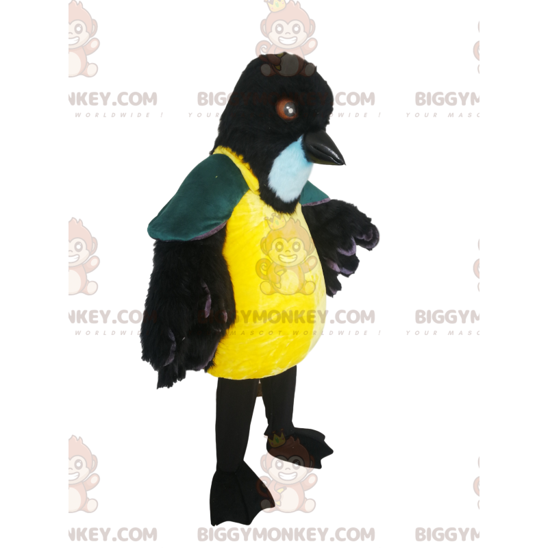 BIGGYMONKEY™ maskotkostume af farverig og majestætisk fugl.