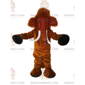 Brown Mammoth BIGGYMONKEY™ Mascot Costume. mammoth costume –