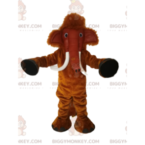 Disfraz de mascota BIGGYMONKEY™ de mamut marrón. disfraz de