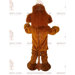 Costume de mascotte BIGGYMONKEY™ de mammouth marron. Costume de