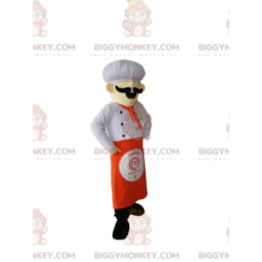 Costume de mascotte BIGGYMONKEY™ de chef cuisinier avec une