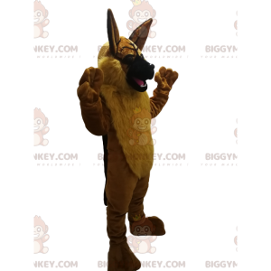Disfraz de mascota BIGGYMONKEY™ de pastor alemán marrón.