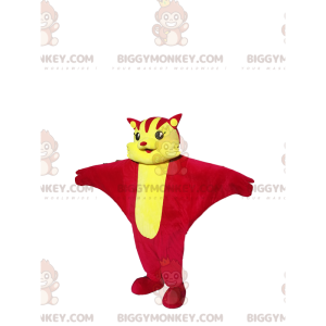 Kostium maskotki czerwono-żółtego latającego kota BIGGYMONKEY™.