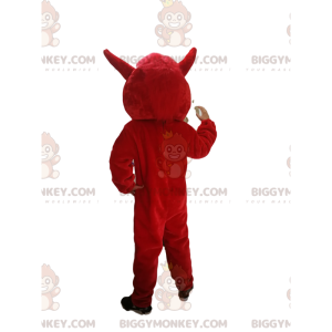 Traje de mascote BIGGYMONKEY™ Javali vermelho com orelhas