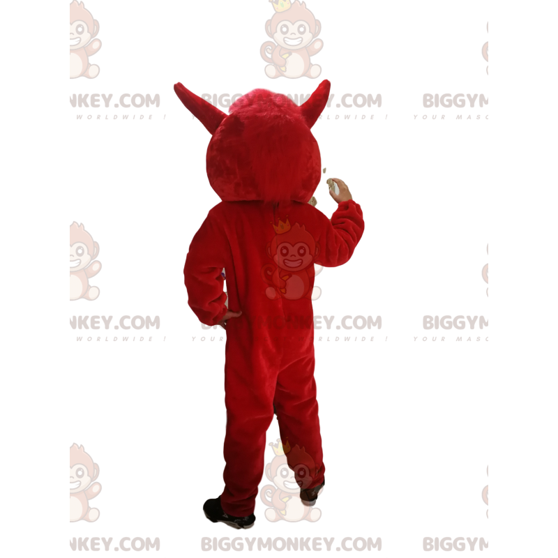 BIGGYMONKEY™ Costume da mascotte Cinghiale rosso con grandi