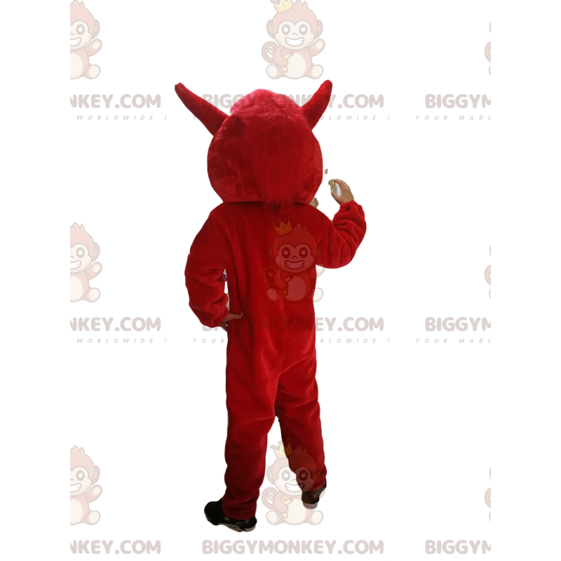 BIGGYMONKEY™ mascottekostuum rood zwijn met grote oren -