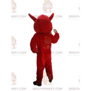 BIGGYMONKEY™ Maskotdräkt Röd vildsvin med stora öron -
