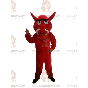 BIGGYMONKEY™ Maskottchenkostüm Rotes Wildschwein mit großen
