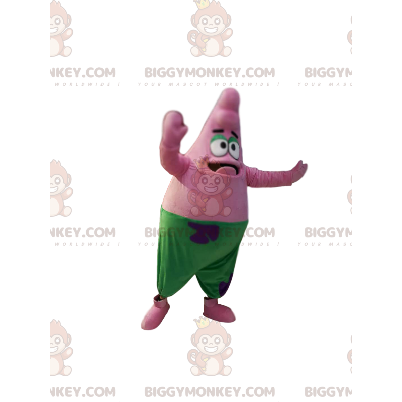 BIGGYMONKEY™ mascottekostuum van Patrick, de zeester in