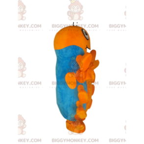 Orange og blå tusindben BIGGYMONKEY™ maskotkostume. -