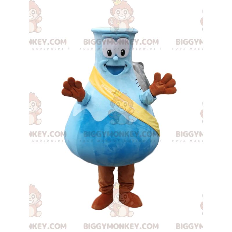 Costume da mascotte BIGGYMONKEY™ da laboratorio molto allegro -